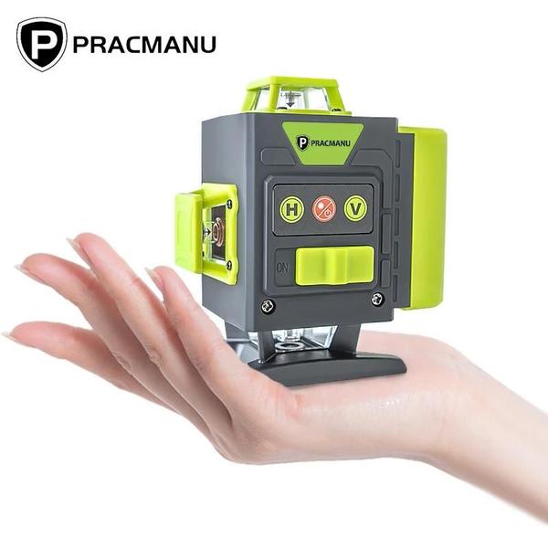 Imagem de Mini Nível Laser 4D de 16 Linhas - 360° Autonivelante, Verde, com Controle Remoto