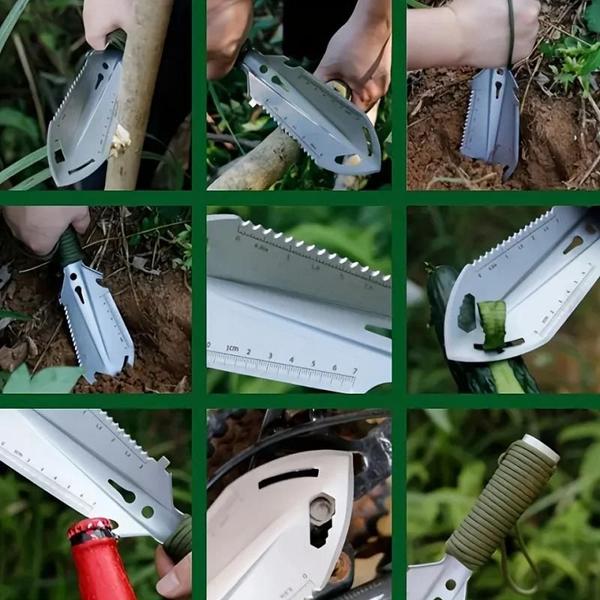Mini Pá de Jardim Ergonômica - Aço Inoxidável, Multifuncional e Portátil Imagem de Mini Pá de Jardim Ergonômica - Aço Inoxidável, Multifuncional e Portátil