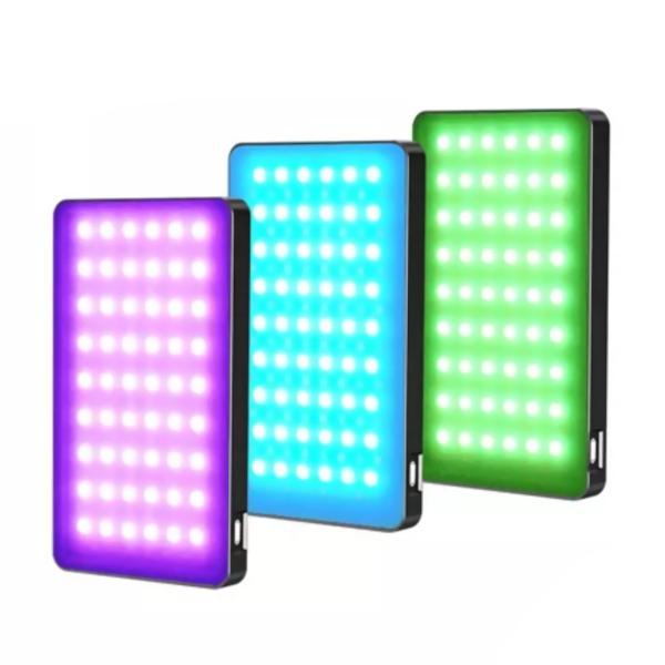 Imagem de Mini Painel LED Iluminador Portátil com PowerBank Bicolor RGB - LED-M1SE