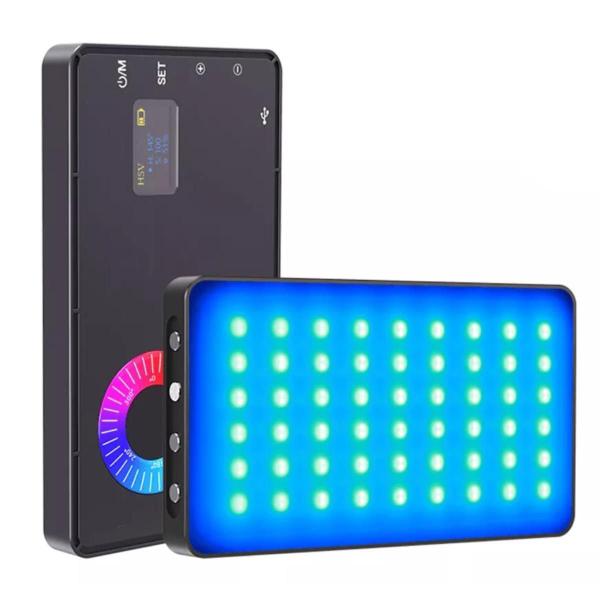 Imagem de Mini Painel Led Iluminador Portátil Com Powerbank Rgb M1Se