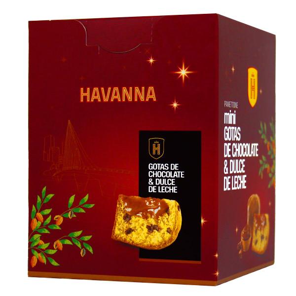 Imagem de Mini Panetone Havanna Gotas Chocolate E Doce De Leite 130g