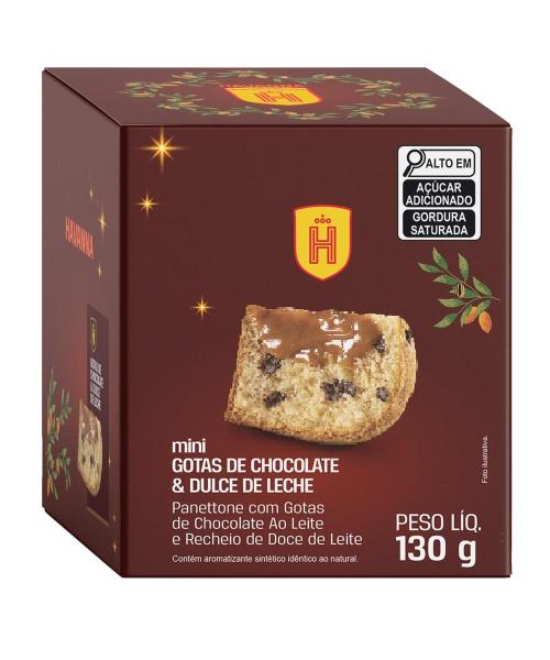 Imagem de Mini Panettone Gotas de Chocolate Recheio DDL 130G