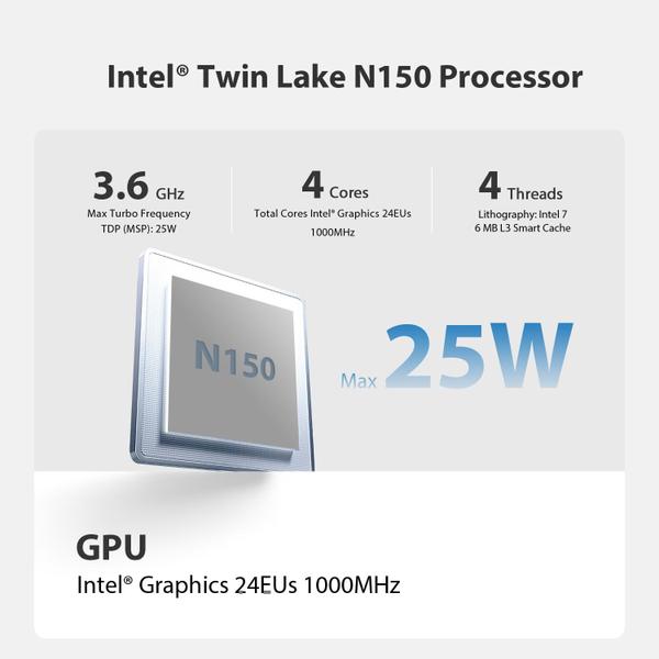 Imagem de Mini PC Beelink Mini S13 Intel Twin Lake N150 SSD de 16 GB/500 GB