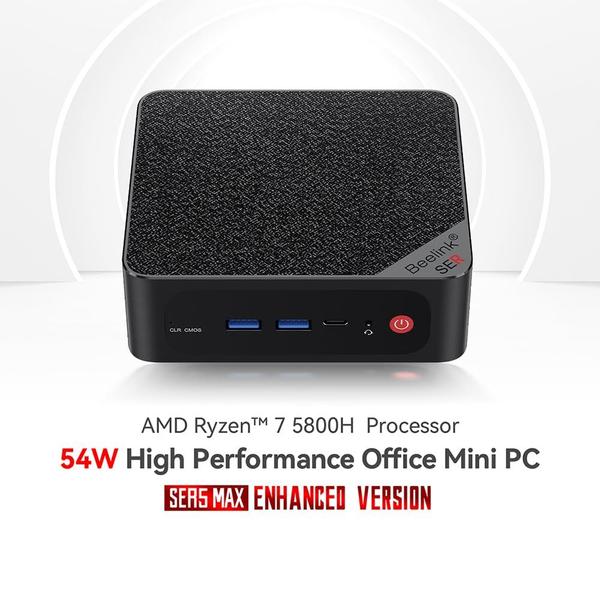 Imagem de Mini PC Beelink SER5 MAX AMD Ryzen 7 5800H 16 GB de RAM 1 TB SSD