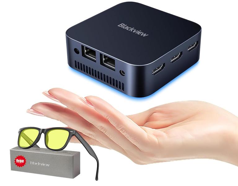 Imagem de Mini PC Blackview MP80 Intel N5095 de 11ª geração 16 GB de RAM 512 GB SSD