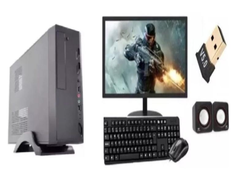 Imagem de Mini Pc Cpu Desktop Intel Core I7 16gb Ram Ssd 480gb+monitor 19+cx de som+tecl. e mouse S/fio win11