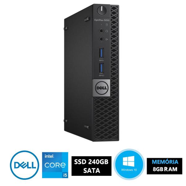 Imagem de Mini PC Dell Intel Core i5 6ª Geração 8GB RAM 240GB SSD W10