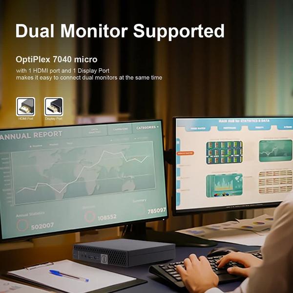 Imagem de Mini PC Dell OptiPlex 7040 Micro Desktop 32 GB DDR4 512 GB SSD