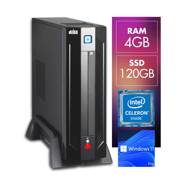 Imagem de Mini PC Intel Dual Core N4020 4GB SSD 120GB Intel Graphics 600 Win11 PRO Certo PC - Compact Intel 1002 PW