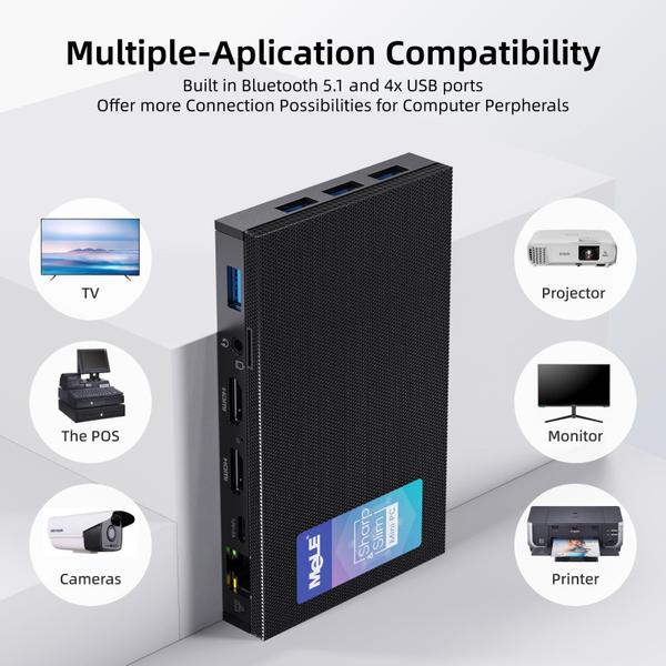 Imagem de Mini PC MeLe Quieter3Q N5105 8 GB de RAM 128 GB SSD Win11 Pro