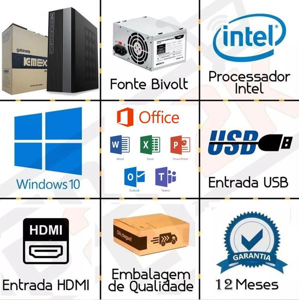 Imagem de Mini Pc slim Intel Core I5 6500 6ª geração ram 16gb ddr4 ssd 240gb  windows 10