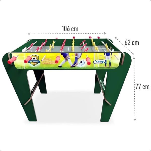 Mini Pebolim de Brinquedo Futebol Super Copa Com 2 Bolinhas Xalingo - 67354 Imagem de Mini Pebolim de Brinquedo Futebol Super Copa Com 2 Bolinhas Xalingo - 67354