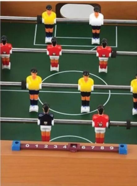 Imagem de Mini Pebolim Totó Futebol de Mesa 10x31x51cm 12 Jogadores 2 Bolas - Click Urbano