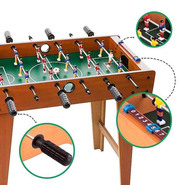 Imagem de Mini Pebolim Totó Futebol de Mesa Pé Alto Com Placar e Bolas