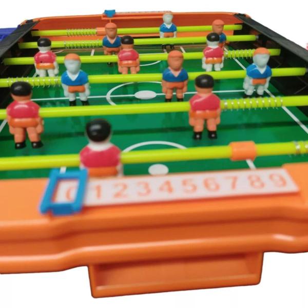 Imagem de Mini Pebolim Totó Infantil Brinquedo De Criança Futebol De Mesa