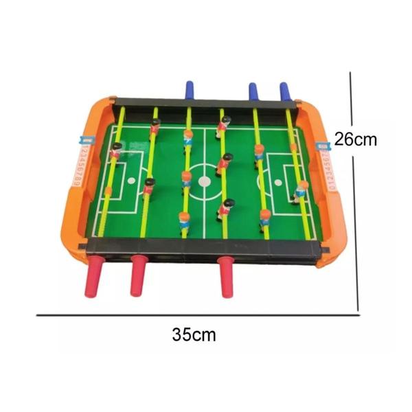 Imagem de Mini Pebolim Totó Infantil Brinquedo De Criança Futebol De Mesa