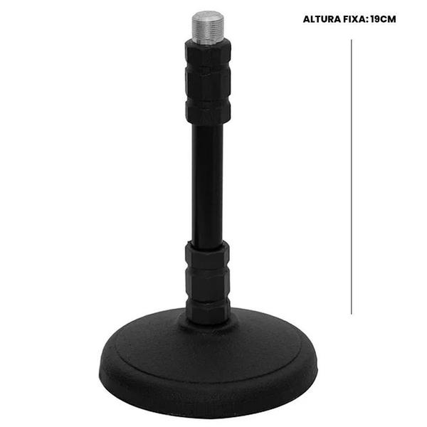 Imagem de Mini Pedestal Suporte Microfone Bumbo Ampli Cajon Fixo 19cm