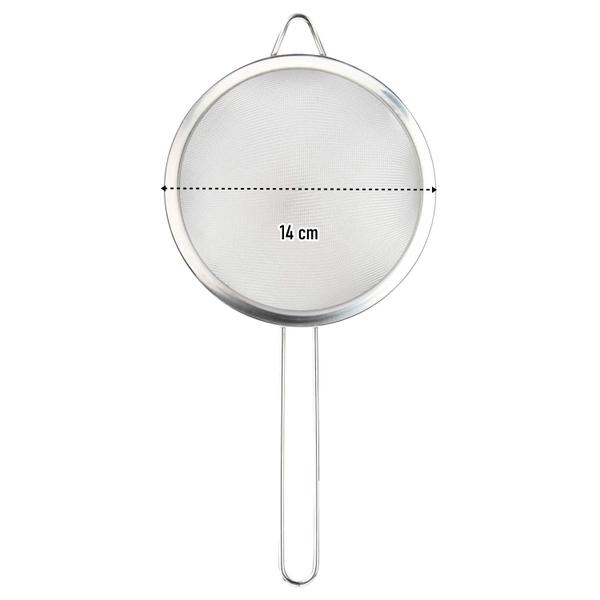 Imagem de Mini Peneira Em Aço Inox 14cm Utensílio De Cozinha - Yazi