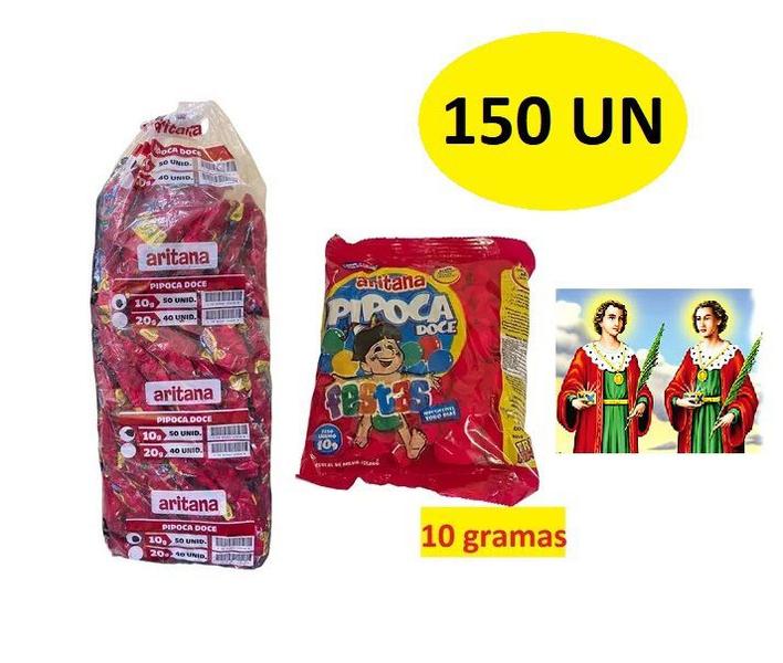 Imagem de Mini Pipoca Doce c/ 150 unidades de 10gr Cosme Damião