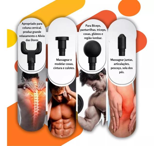 Imagem de Mini Pistola Massageadora Muscular Fascial Gun Eletrica