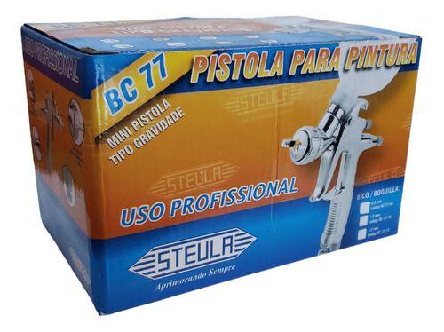 Imagem de Mini pistola para pintura tipo gravidade steula bc 77-12 bico 1.2