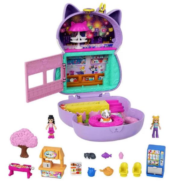 Imagem de Mini Polly Pocket Gato Restaurante Sushi HCG21/FRY35 - Mattel.