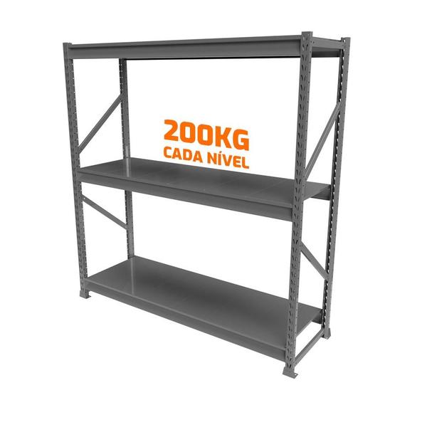 Imagem de Mini Porta Pallet Slim Inicial Comercial 1,80X0,60X2M Estante de Armazenagem Com Plano - Sa Gôndolas