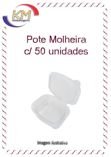 Imagem de Mini pote para molho 30ml c/tampa articulada - 50 unid - molheira, pote molho delivery (7653)