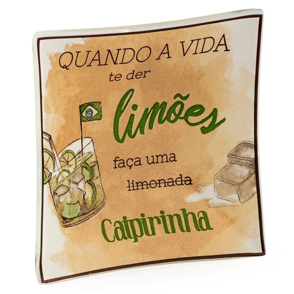 Imagem de Mini pratinho caipirinha mini petisqueira de vidro 13 cm