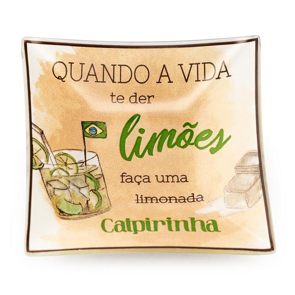 Imagem de Mini pratinho caipirinha mini petisqueira de vidro 13 cm