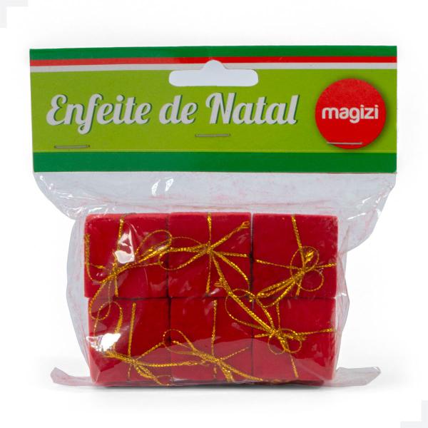 Mini Presentes Natalinos Veludo Vermelho c/ 6 Peças - Plug LAr Imagem de Mini Presentes Natalinos Veludo Vermelho c/ 6 Peças