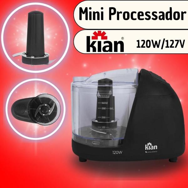 Imagem de Mini Processador 120W Kian Preto 127V