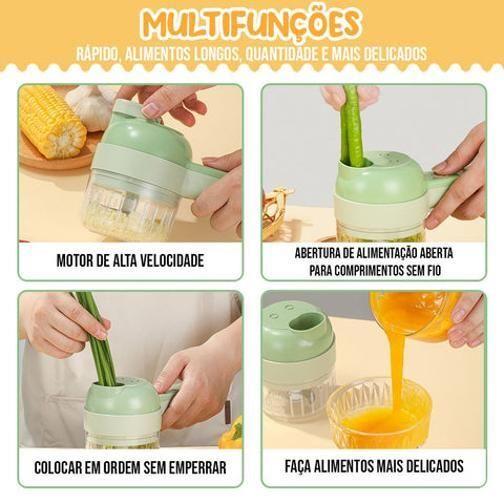 Imagem de Mini Processador Alimentos Triturador Multi Recarregável Usb