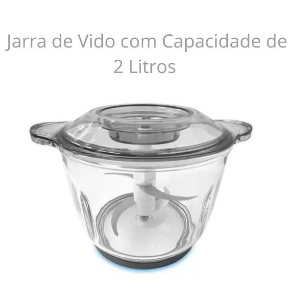 Imagem de Mini Processador De Alimentos Black + Decker Elétrico Triturador Multiprocessador MP300G 110V 