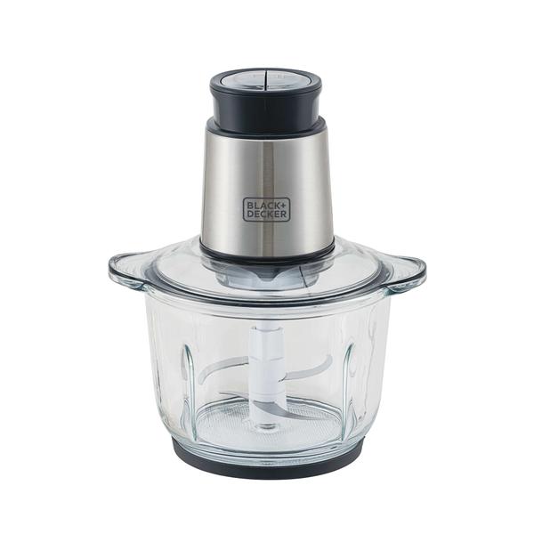 Imagem de Mini Processador de Alimentos Black+Decker Gourmand Gris 2L Tigela de Vidro  MP300G 220V 300W