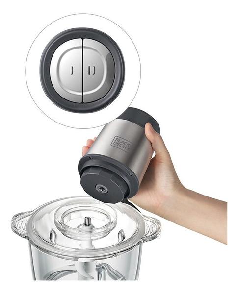 Imagem de Mini Processador de Alimentos Black+Decker Gourmand Gris Mp300GBR 110V/127V 300W