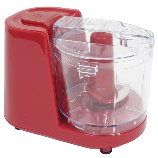 Imagem de Mini Processador de Alimentos Elétrico 220V 350ml 2 Lâminas Vermelho Amvox Apr 1001 Red 220V