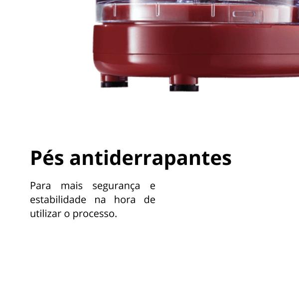 Imagem de Mini Processador Pratic Lenoxx PMP435 Vermelho 220V