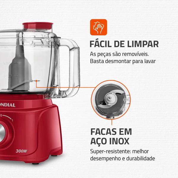 Imagem de Mini Processador Turbo Pratic Mondial MP-16-R