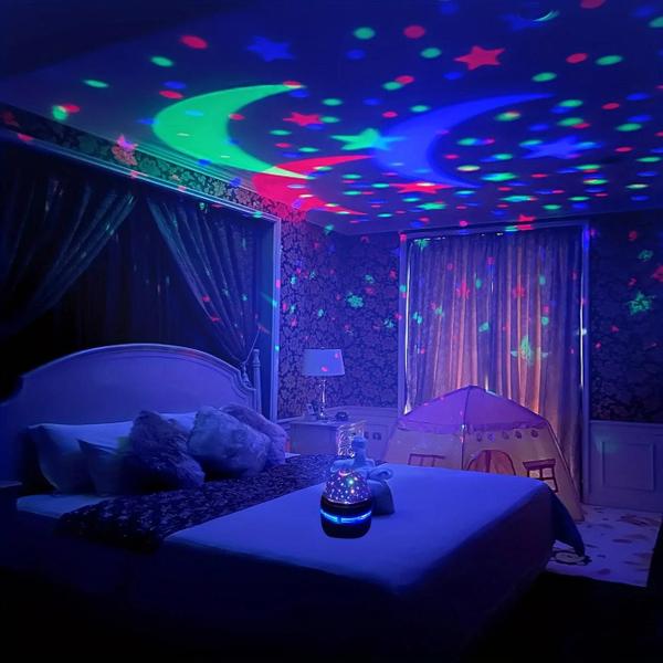 Imagem de Mini Projetor de Estrelas com LED USB - Luzes Noturnas Coloridas para Festa e KTV