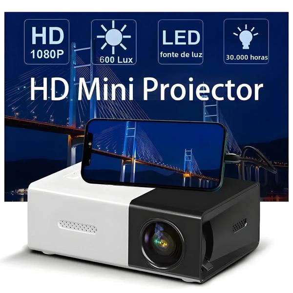 Imagem de Mini Projetor De Filme Portátil YG300 Para Acampamento Ao Ar Livre Drive-in Home Theater 30000 Horas