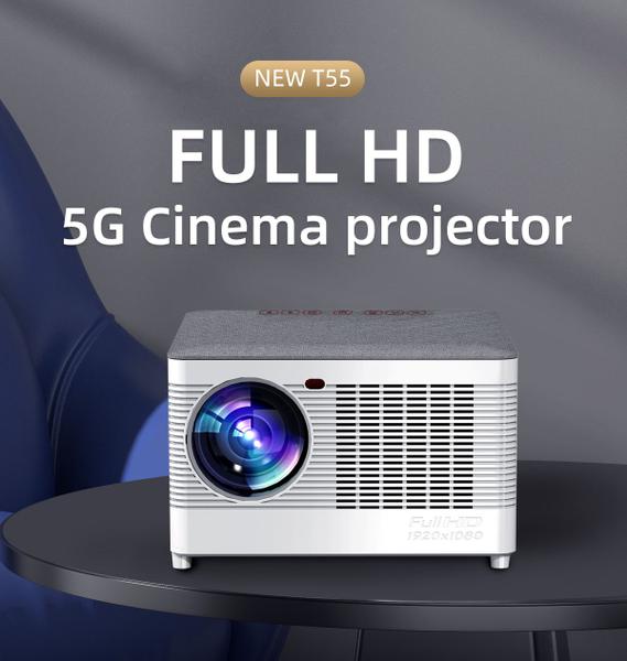 Imagem de Mini Projetor LCD LED 4000 Lumens Full HD 1920X1080p Multimídia 5G WiFi Bluetooth Home Theater HDMI