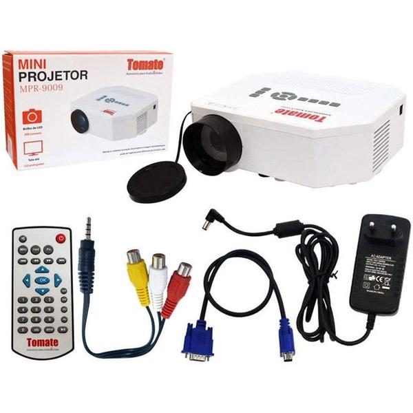 Imagem de Mini Projetor Led Tomate 200 Lumens MPR-9009