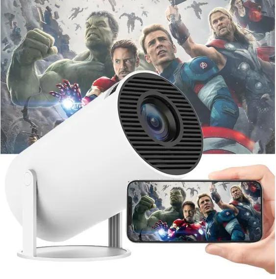 Imagem de Mini Projetor Portátil 4K Android 11 WiFi 5G Bluetooth HDMI - Cinema Em Casa Com 3600 Lumens E 1080P Full HD