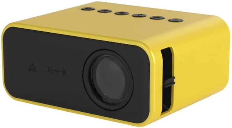 Imagem de Mini Projetor Portátil Cinema Led Hd Espelhamento Amarelo