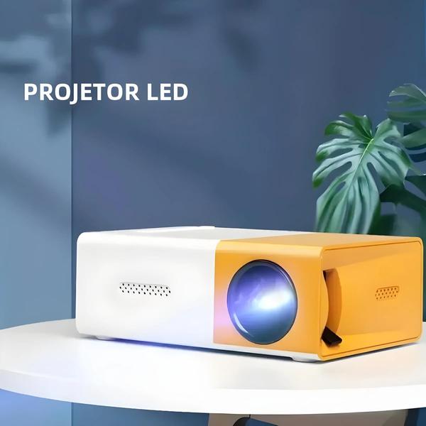 Imagem de Mini Projetor Portátil YG300 - Home Theater 4K 1080p Smart TV LED