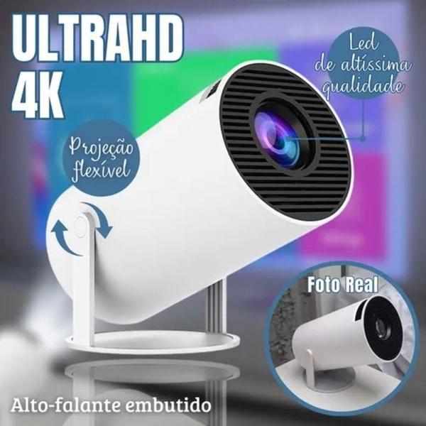 Imagem de Mini Projetor Smart 4K: Bivolt e Conectado!