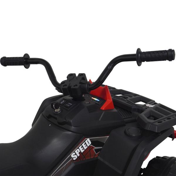 Imagem de Mini Quadriciclo Elétrico Moto Infantil Bateria 12V Luz Som Controle Bivolt Vermelho Brinqway BW-209