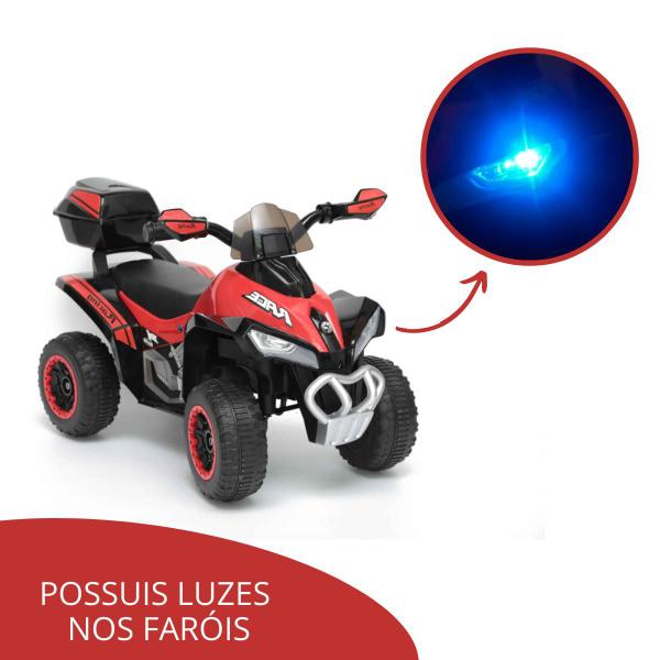 Mini Quadriciclo Infantil Elétrico Importway Até 25 Kg 6v Bivolt Com Luz E Som Imagem de Mini Quadriciclo Infantil Elétrico Importway Até 25 Kg 6v Bivolt Com Luz E Som