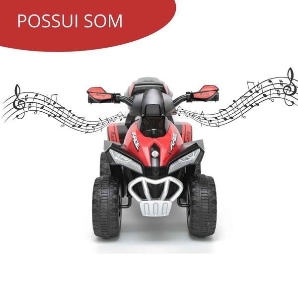 Imagem de Mini Quadriciclo Moto Elétrica Infanti 6v C/ Inmetro - Cores